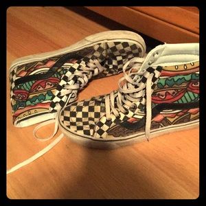 Vans 50th anniversary burger high tops size 10